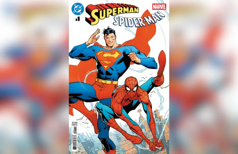 Cover for DC / Marvel: Superman / Spider-Man #1." Courtesy of DC Comics
