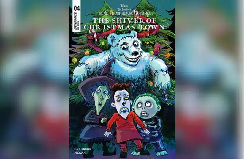 Cover for "The Nightmare Before Christmas: The Shiver of Christmas Town #4," courtesy of Dynamite