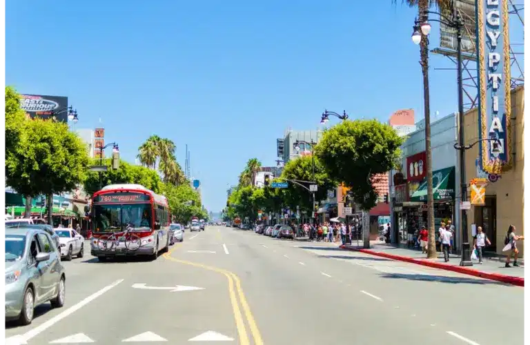 In today's daily Drop, we have a photo of a busy city street in Hollywood
