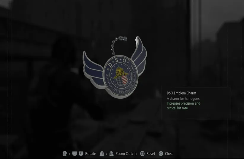 DSO Charm from Resident Evil Requiem