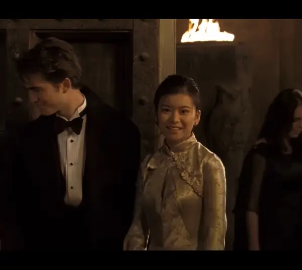 Katie Leung as Cho Chang in Harry Potter and the Goblet of Fire Yule Ball entrance