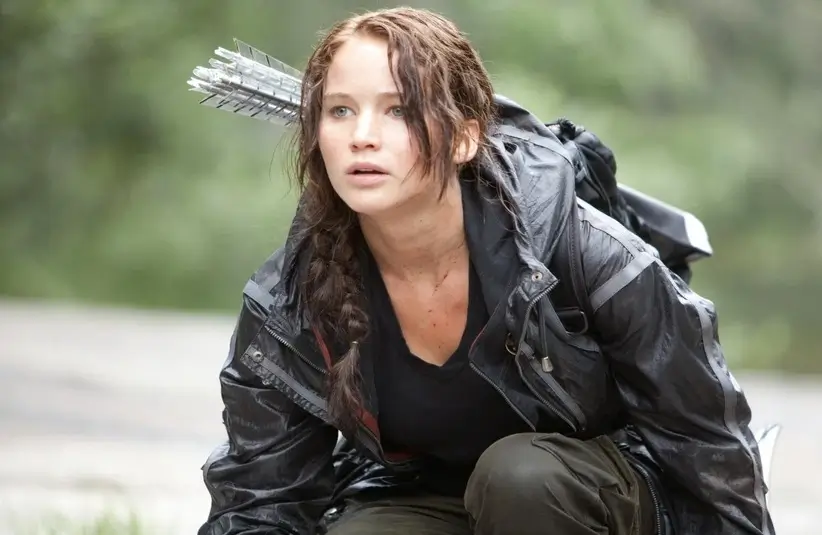 Katniss Everdeen in the sci-fi film the Hunger Games