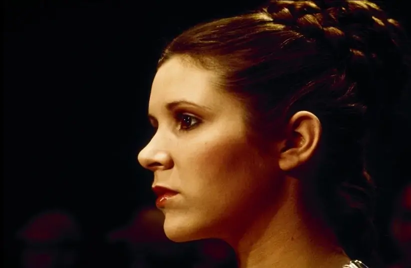 Princess Leia Organa from the sci-fi film Star Wars