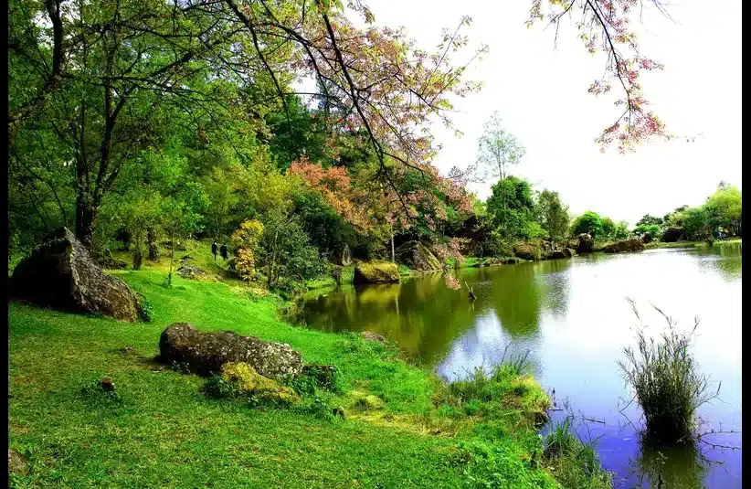 In daily devotion, a riverside is pictured