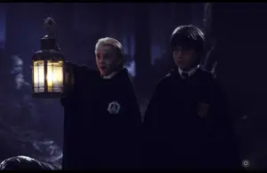 Young Tom Felton and Daniel Radcliffe