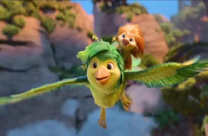 image of screenshot from the Netflix movie Swapped starring Michael B Jordan (Ollie) and Juno Temple (Ivy)