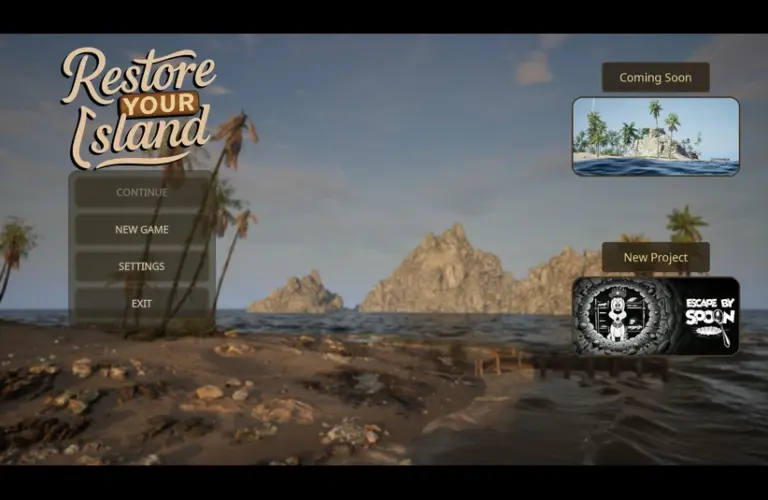 Title screen from Restore Your Island