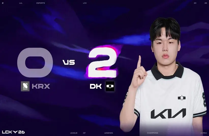 DK defeated KRX 2-0 in their second LCK series