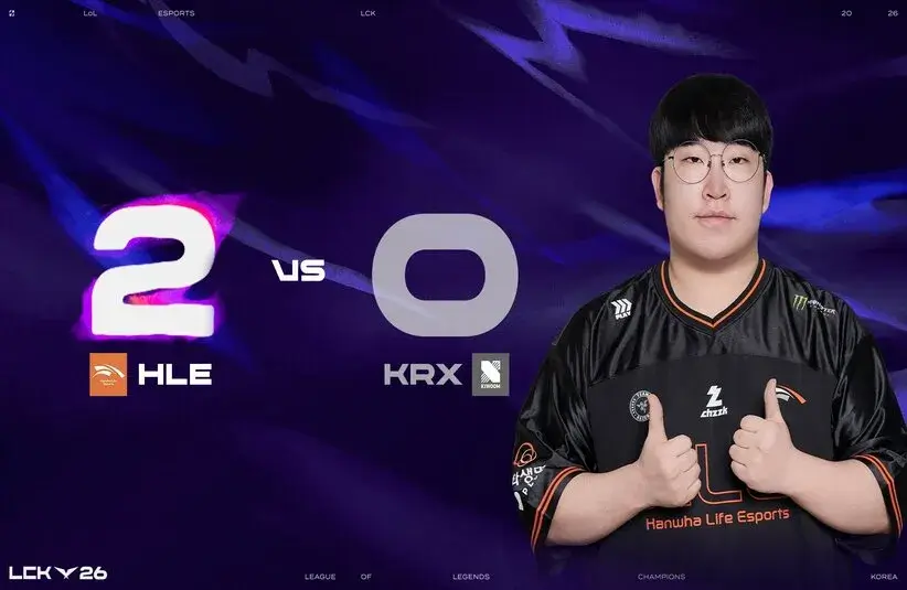 HLE are on a seven series win-streak after beating KRX in the LCK