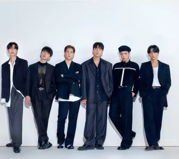 Group photo of K-pop group MONSTA X.