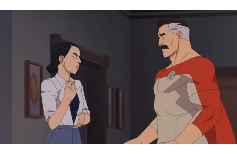 Debbie and Nolan in "Invincible." Courtesy of Prime Video