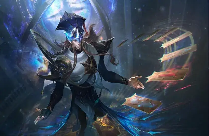 Stargazer Twisted Fate from Wild Rift used in Teamfight Tactics Set 17