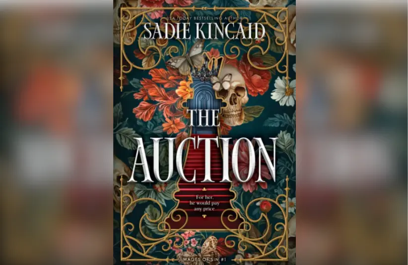 Cover for “The Auction” by Sadie Kincaid. Courtesy of Harper Collins.