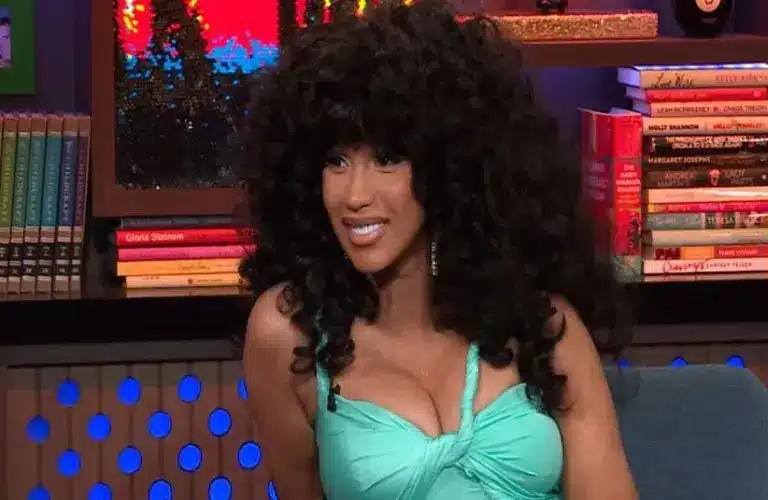 Image of Cardi B screenshot from "Watch What Happens Live With Andy Cohen"