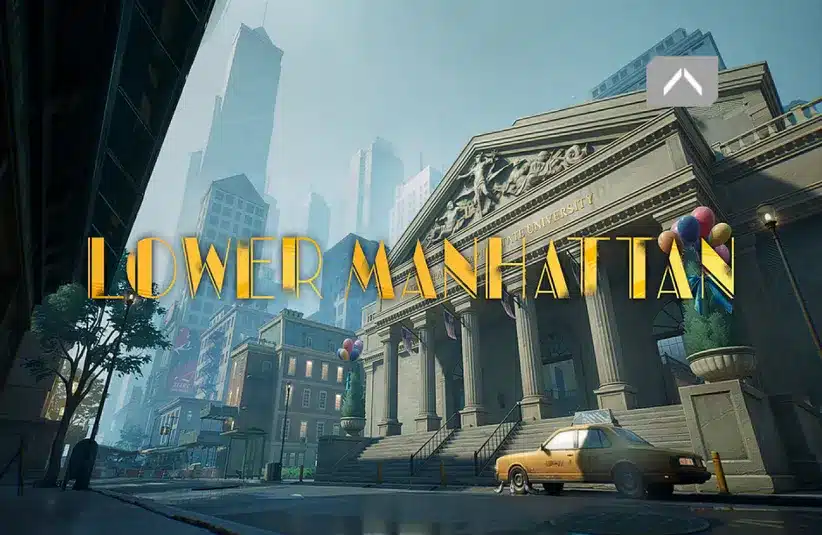 Sneek peak of Lower Manhattan map from Marvel Rivals