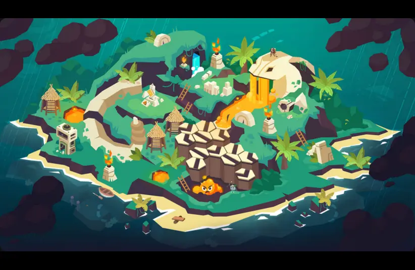 Screenshot from Down in Bermuda on the Epic Games Store, Adventure, Indie, Puzzle