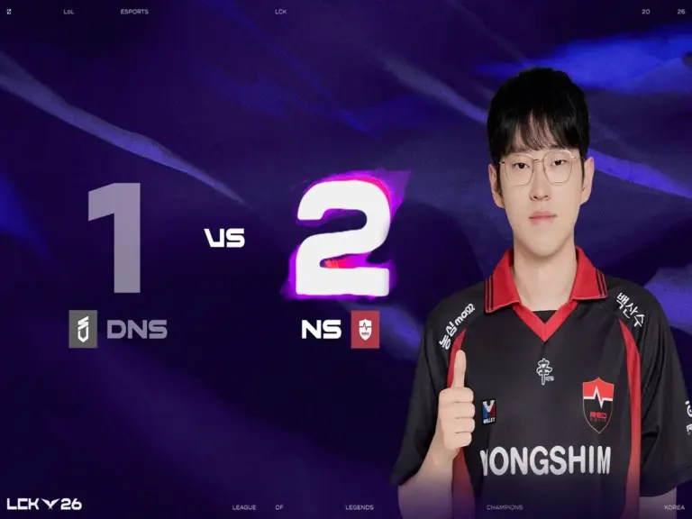 DNS earned their first LCK game win in their loss to NS