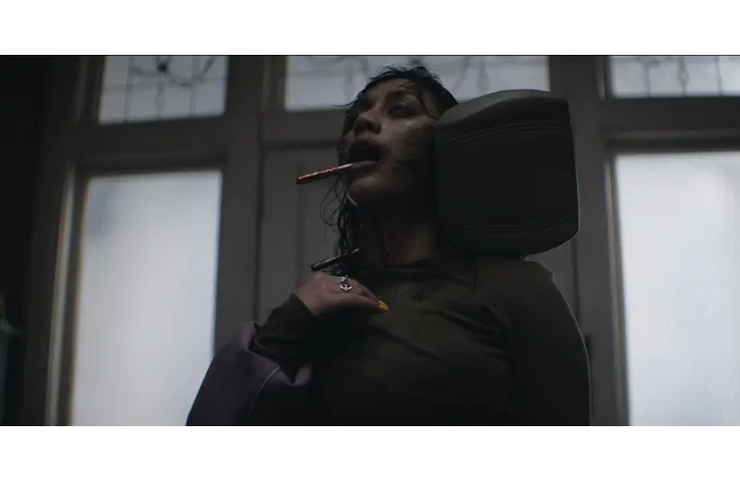 Luciane Buchanan in "Evil Dead Burn" (2026). Courtesy of New Line Cinema/Screen Gems