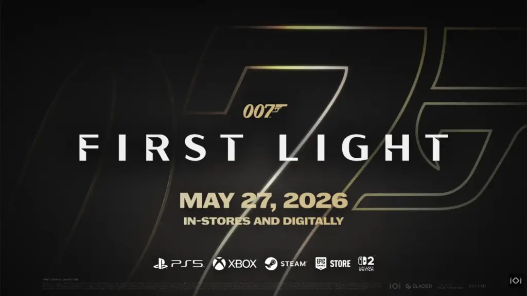 The 007 First Light title page with information on release presented.