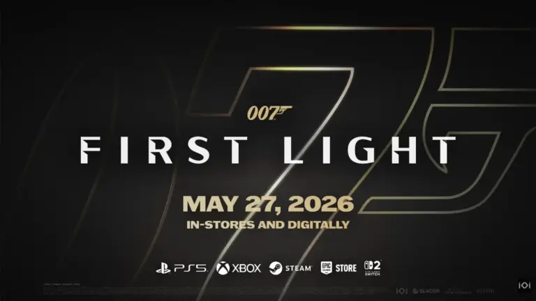 The 007 First Light title page with information on release presented.