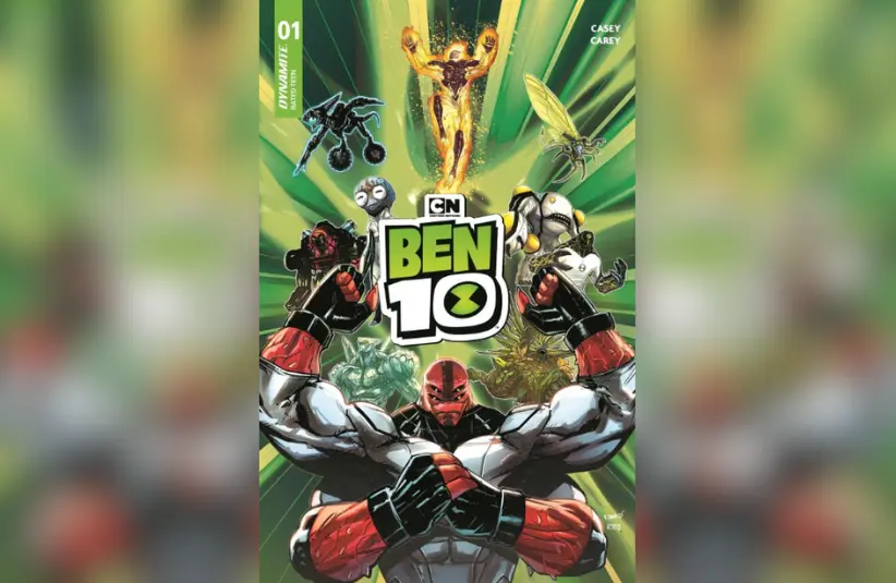 Cover art for issue No. 1 of Dynamite Entertainment's Ben 10 comic