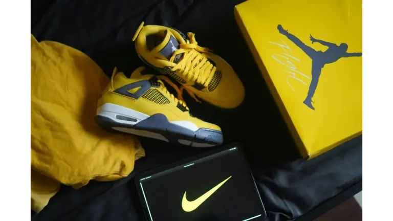 rare jordans with matching box and logo create a bold fashion statement