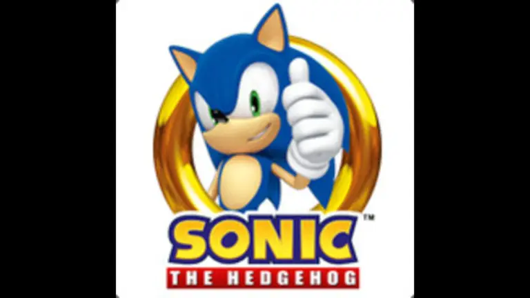 Sonic the Hedgehog logo art from Sega, which is marking the anniversary with a Sonic 35th anniversary statue