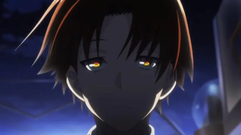 Ayanokoji with a piercing stare, “Classroom of the Elite”