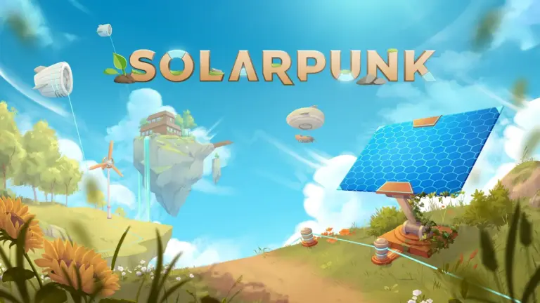 Solarpunk game key art