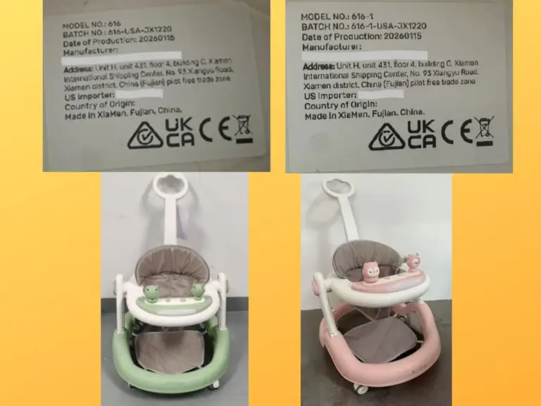  WonderStone Infant Walkers, CPSC recall