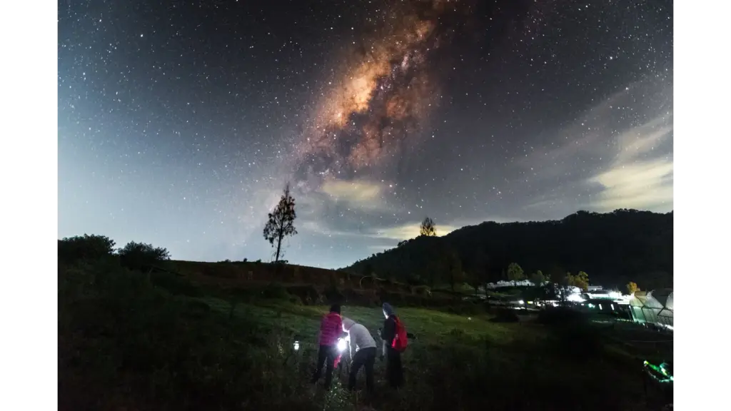 A mesmerizing July stargazing scene under the Milky Way in East Java, Indonesia