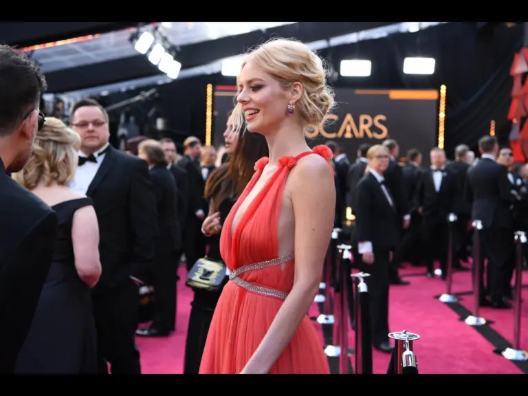 March 4, 2018; Hollywood, CA, USA; Samara Weaving arrives at the 90th Academy Awards at Dolby Theatre. 