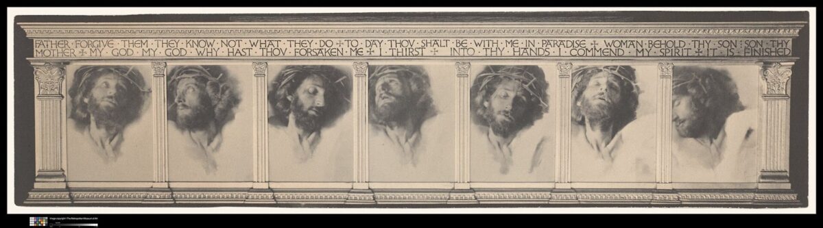 F. Holland Day's 1898 'The Seven Words,' seven framed close-ups of Day as Christ; the Toledo Museum of Art acquired another original print
