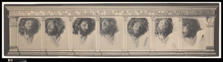 F. Holland Day's 1898 'The Seven Words,' seven framed close-ups of Day as Christ; the Toledo Museum of Art acquired another original print