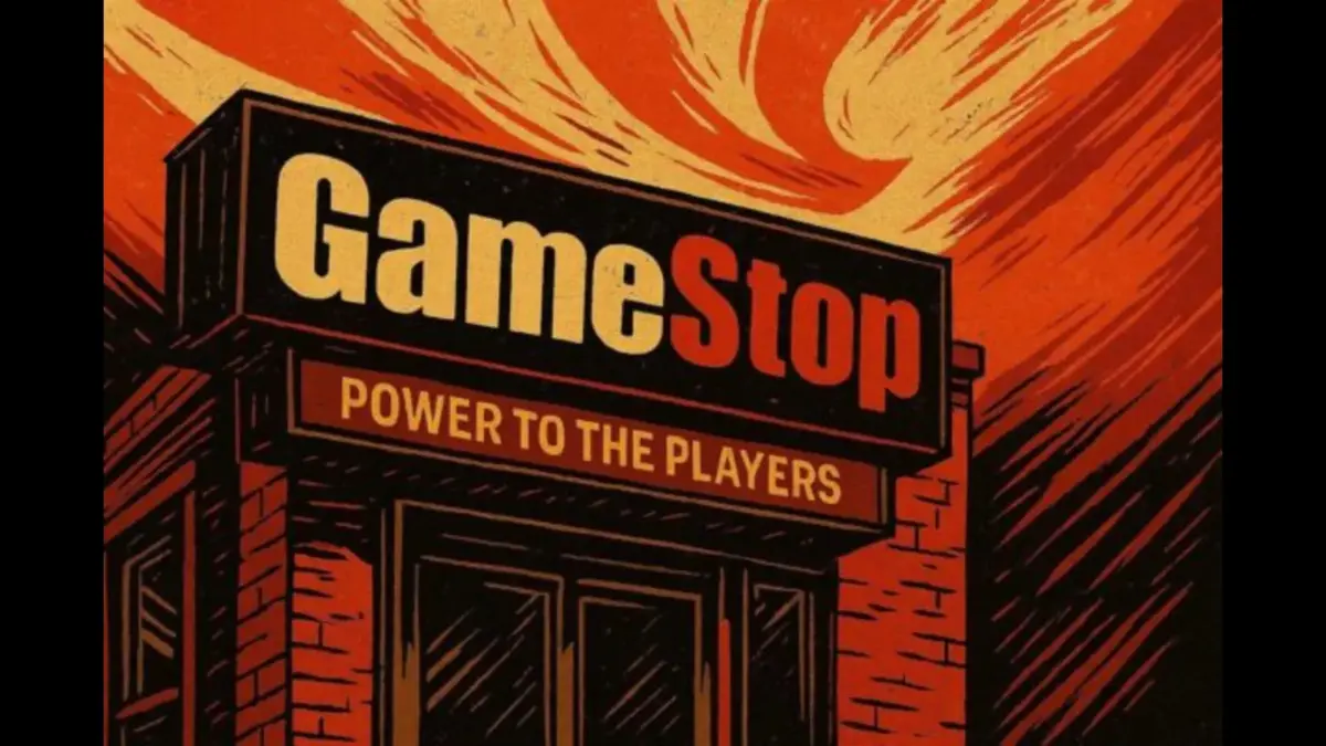 A drawing of GameStop.