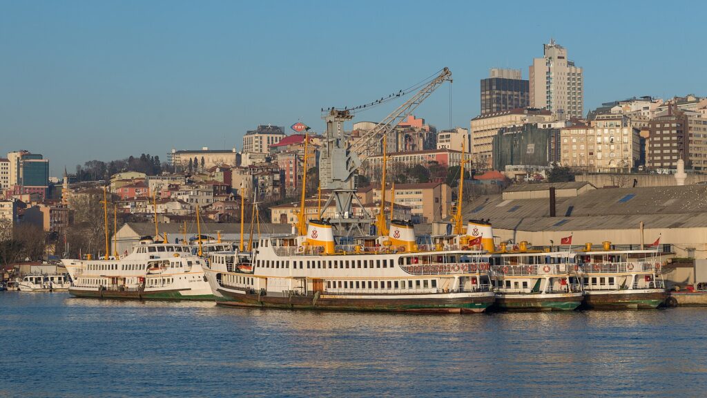 Contemporary Istanbul new fair: Golden Horn shipyards in Istanbul