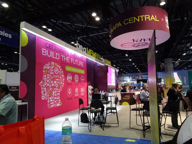 IAAPA Central lounge on the IAAPA Expo show floor in Orlando in 2017; the new House of the Dead arcade game debuts at the 2026 expo