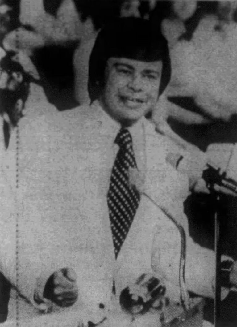 Jim Bakker in a 1975 newspaper photograph