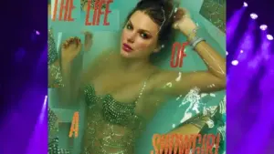 The Life of a Showgirl album cover as Taylor Swift Showgirl Australia chart run hits No. 1