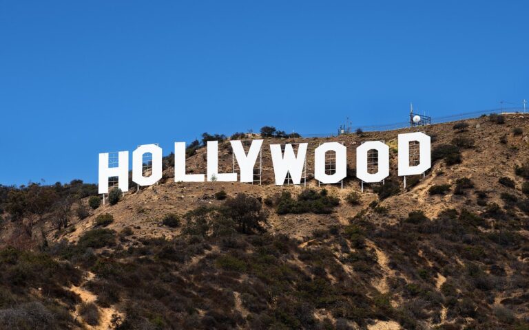 The Hollywood Sign in Los Angeles, as Upworthy Studios pushes the feel-good publisher into entertainment