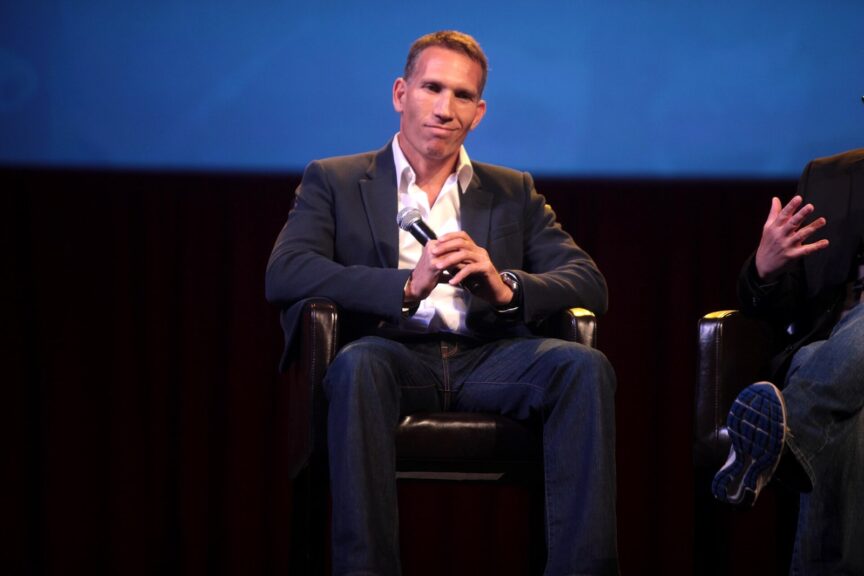 Ynon Kreiz, then of Maker Studios, speaks onstage at VidCon 2014 in Anaheim, California